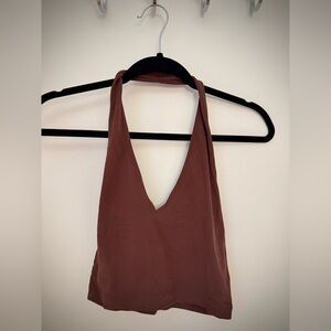 Free People Chocolate Brown Halter